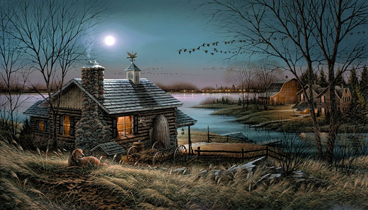 Terry Redlin - Pure Contentment - Limited Edition Offset Lithograph