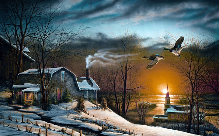Terry Redlin - Sharing Season I - Limited Edition Offset Lithograph