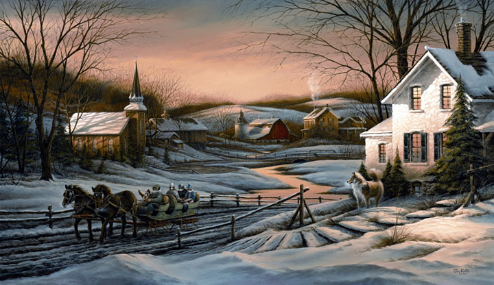 Terry Redlin - Together for the Season - Limited Edition Offset Lithograph