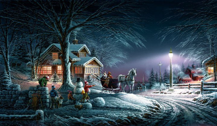 Terry Redlin - Winter Wonderland - Limited Edition Offset Lithograph
