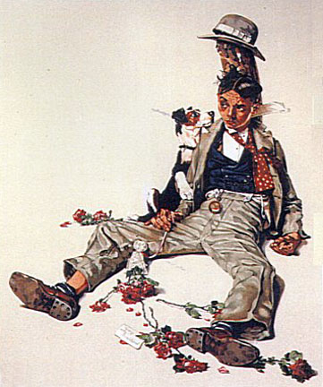 Norman Rockwell - Rejected Suitor - Limited Edition Lithograph
