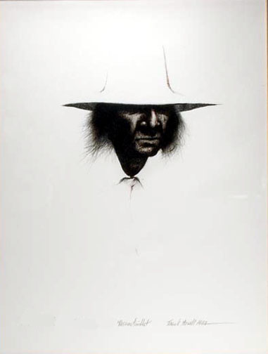 Frank Howell - Reservation Hat - Limited Edition Lithograph