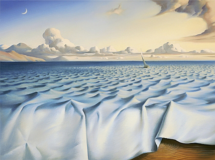 Vladimir Kush - Ripples on the Ocean - Limited Edition Giclee on Canvas
