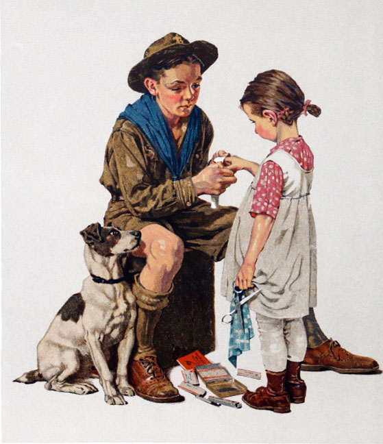 Norman Rockwell - Young Doctor - Limited Edition Lithograph