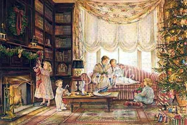 Trisha Romance - Christmas Morning - Limited Edition Lithograph