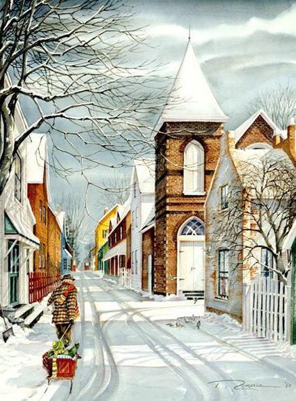 Trisha Romance - Morning With Grandpa - Limited Edition Lithograph