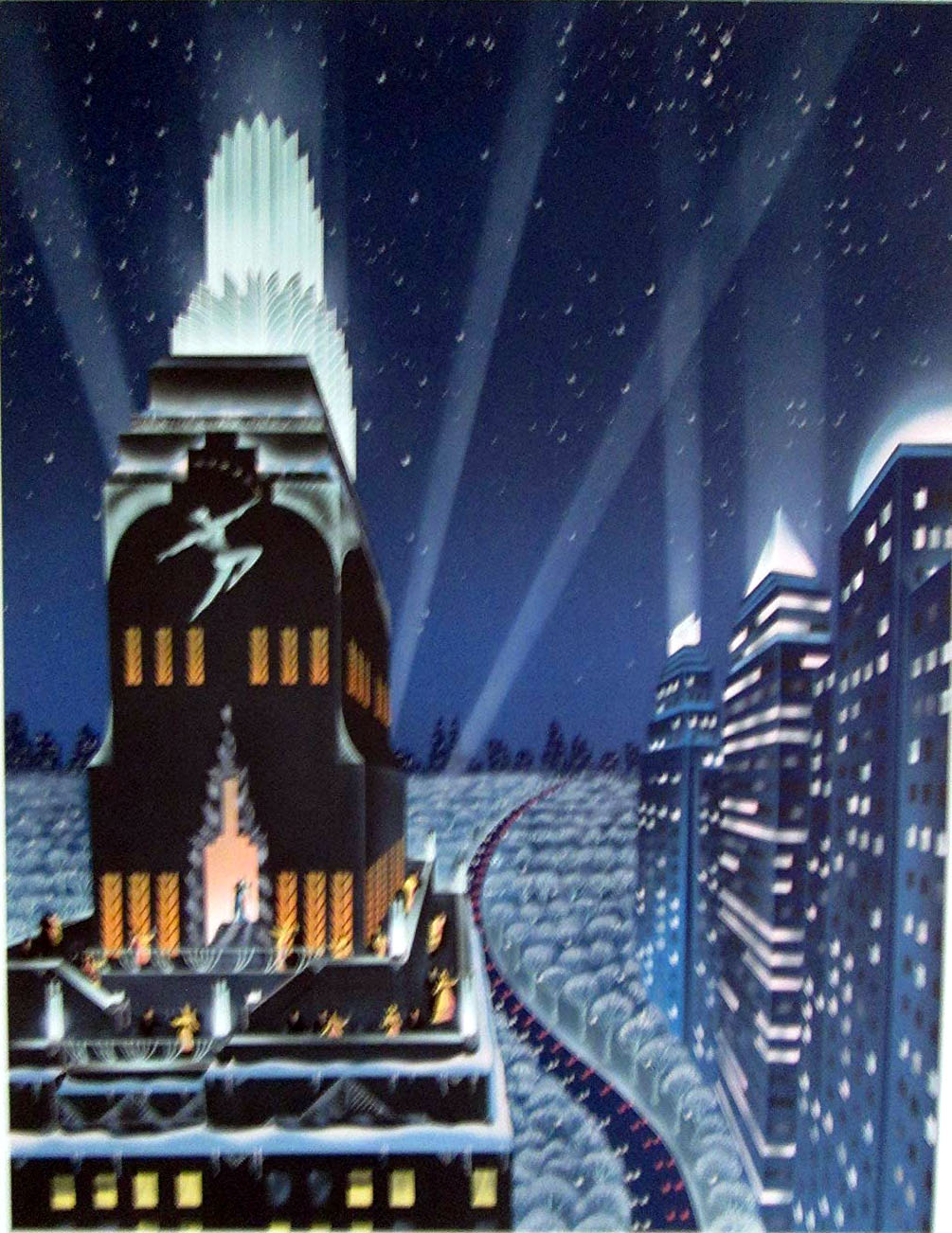 Robert Hoppe - Rooftop Serenade - Limited Edition Lithograph