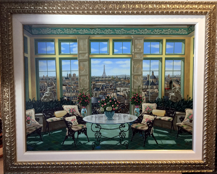 Liudmila Kondakova - Room with a View - Limited Edition Serigraph on Gesso Board