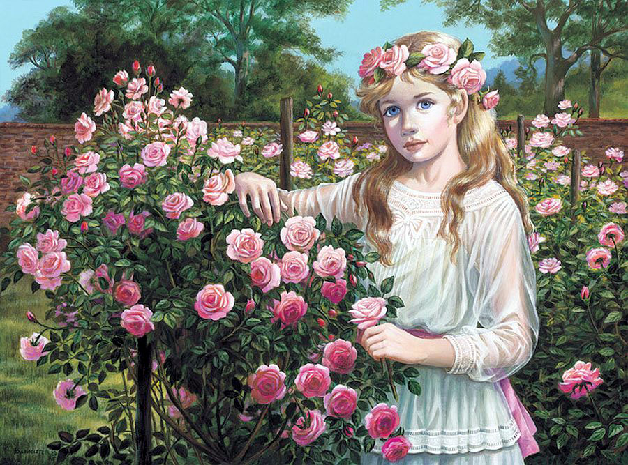 Pati Bannister - Rose Garden - Limited Edition Lithograph