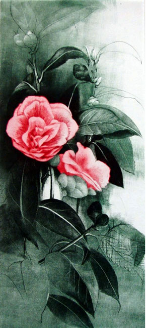 GH Rothe - Flower Study - Limited Edition Mezzotint