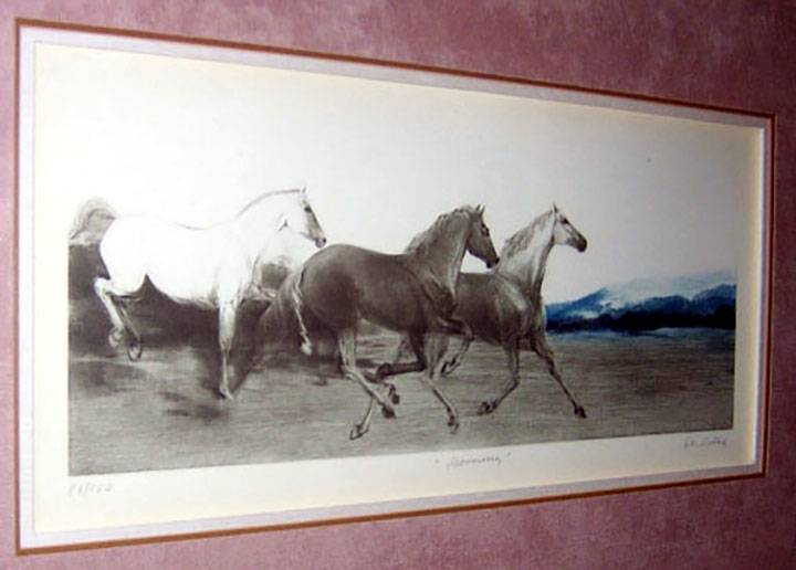GH Rothe - Horse Suite - Limited Edition Mezzotint