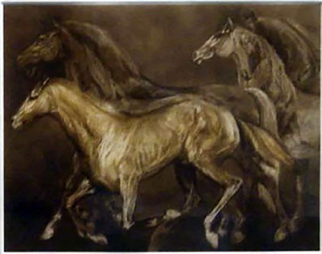 GH Rothe - Runners - Limited Edition Mezzotint