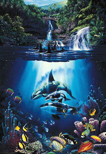 Christian Lassen - The Sacred Pools - Limited Edition Aquaprint