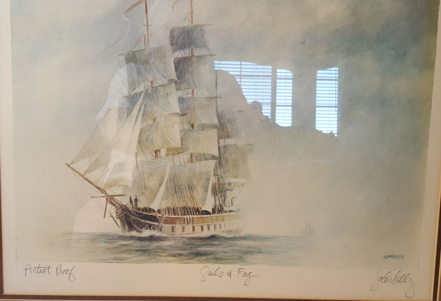 John Kelly - Sails And Fog - Limited Edition Lithograph