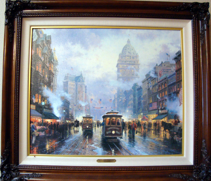 Thomas Kinkade - San Francisco, Market Street - Limited Edition Offset Lithograph