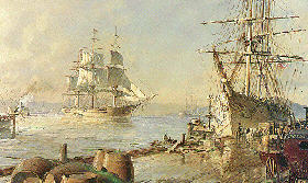 John Stobart - San Francisco The Flying Cloud arriving in port in 1857 - Limited Edition Lithograph