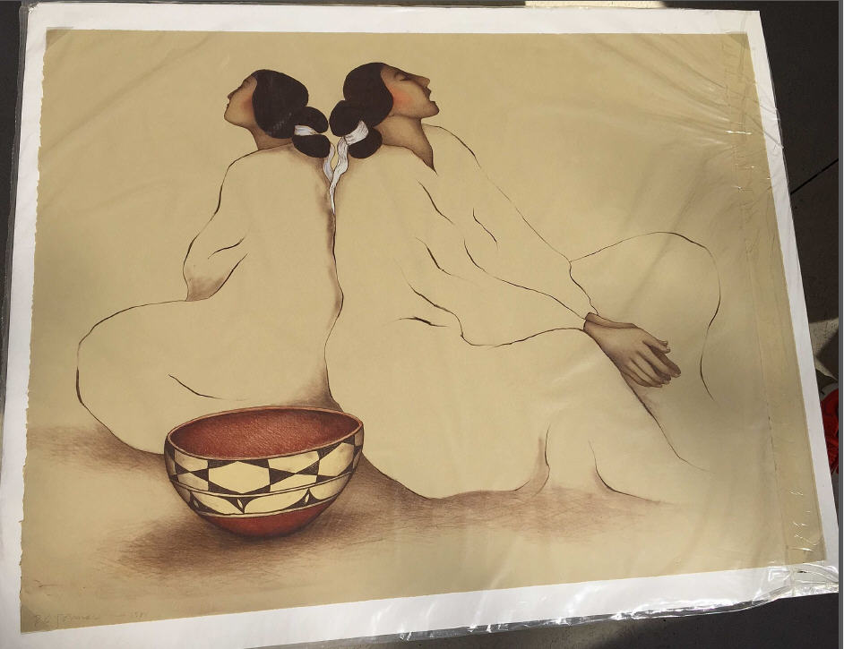RC Gorman - Santo Domingo, State II - Limited Edition Lithograph