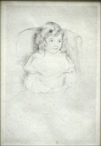 Mary Cassatt - Sara Smiling - Limited Edition Drypoint