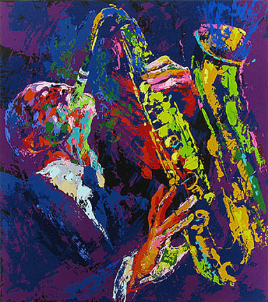 Leroy Neiman - Sax Man - Limited Edition Serigraph