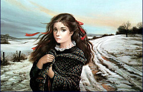Pati Bannister - Scarlet Ribbons - Limited Edition Lithograph