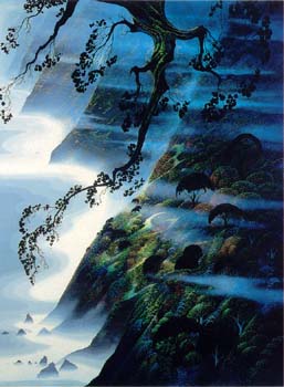 Eyvind Earle - Sea, Wind and Fog - Limited Edition Serigraph