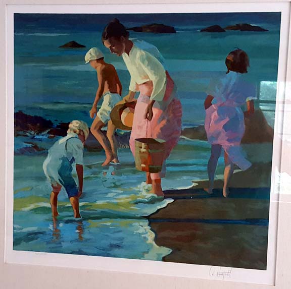 Don Hatfield - Searching for Shells - Limited Edition Serigraph