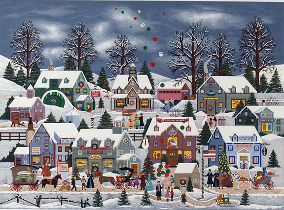 Jane Wooster Scott - Seeking Holiday Treasures - Limited Edition Serigraph