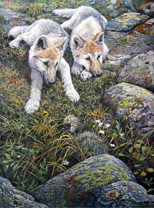 John Seerey-Lester - Children of the Tundra - Limited Edition Lithograph