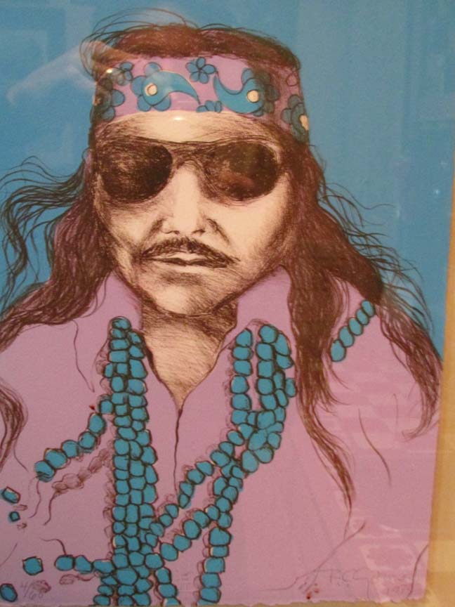 RC Gorman - Self Portrait, State I - Limited Edition Lithograph