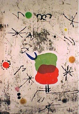 Joan Miro - Serie Personatges I Esteles 54 - Limited Edition Etching / Aquatint