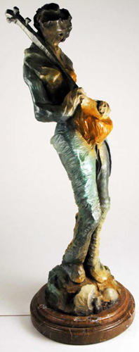 Abrishami Hessam - Setar Player - Limited Edition Bronze Sculpture
