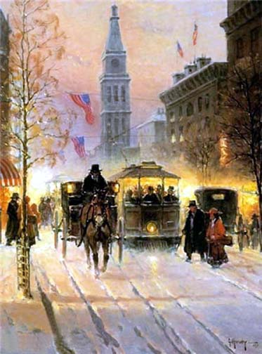 G Harvey - Shoppers and Trolleys - Limited Edition Lithograph
