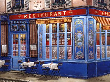 Liudmila Kondakova - Sidewalks of Paris - Limited Edition Serigraph 
