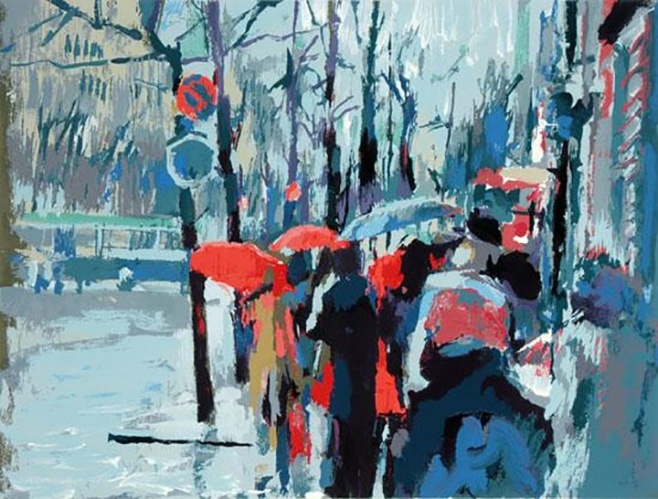 Nicola Simbari - Paris At Six O'clock - Dawn and Dusk - Limited Edition Serigraph