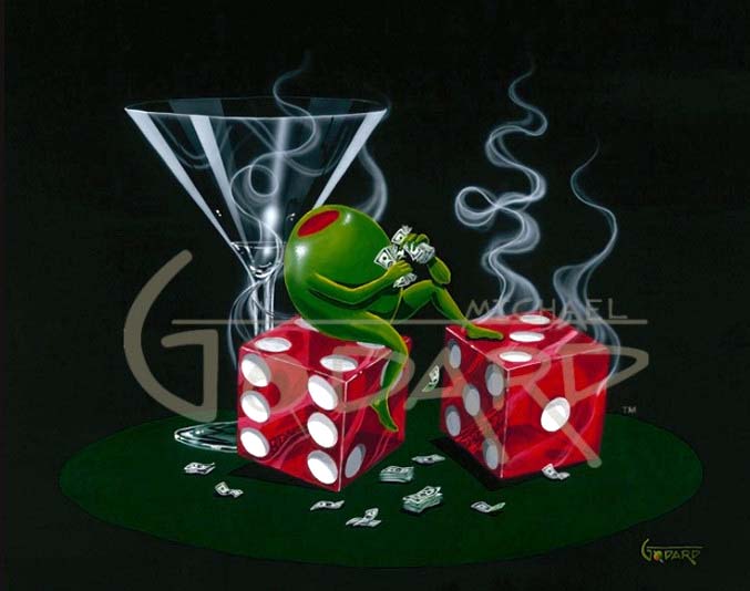 Michael Godard - Sitting On 7 - Limited Edition Giclee on Canvas