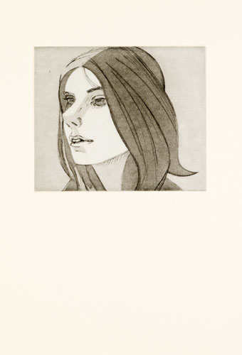 Alex Katz - Small Head - Limited Edition Etching / Aquatint