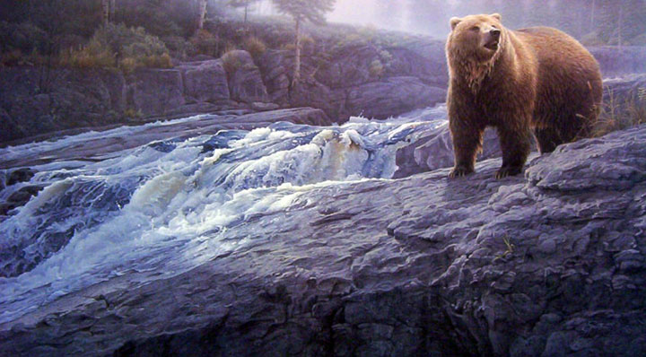 Daniel Smith - Rocky Cascade - Limited Edition Lithograph