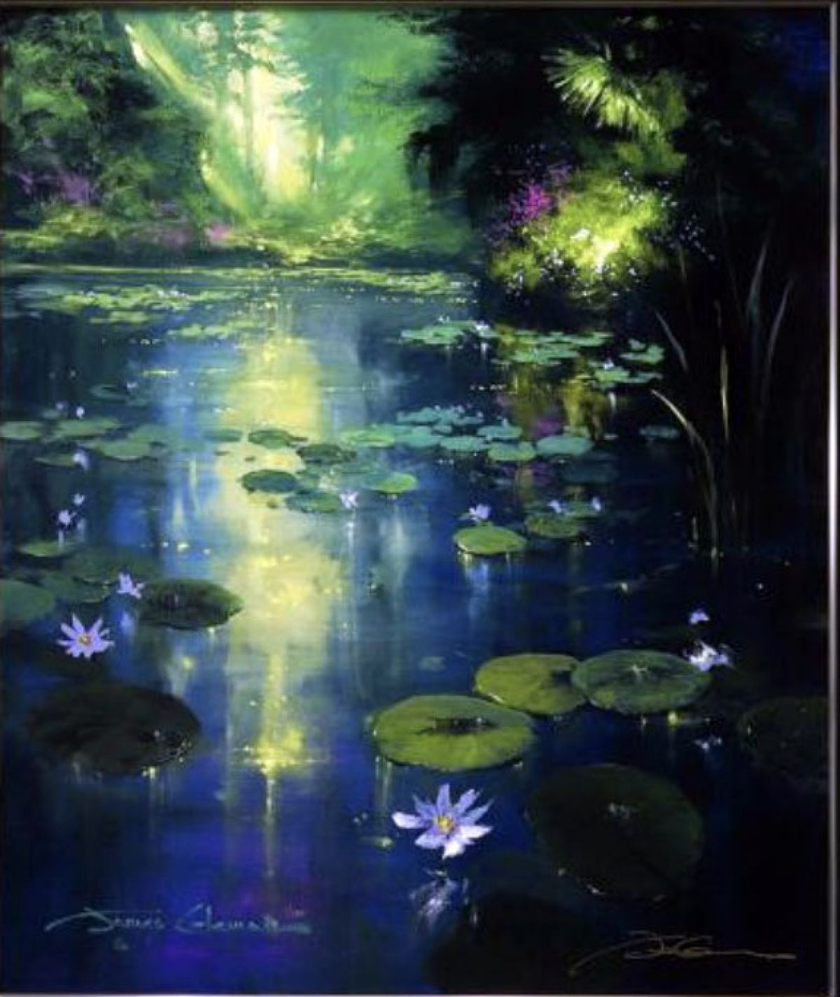 James Coleman - Soft Light And Lily Pads - Limited Edition Giclee on Canvas