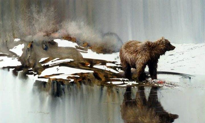 Morten Solberg - Bad Water Bear - Limited Edition Lithograph