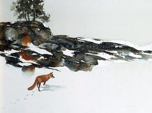 Morten Solberg - Fresh Tracks - Limited Edition Lithograph