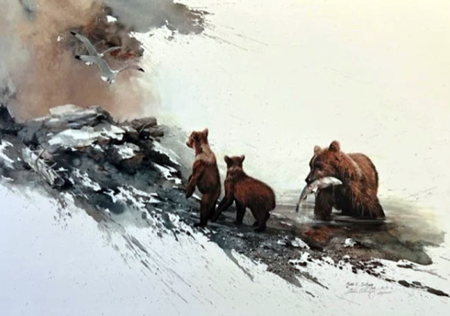 Morten Solberg - Kodiak Bears - Limited Edition Lithograph