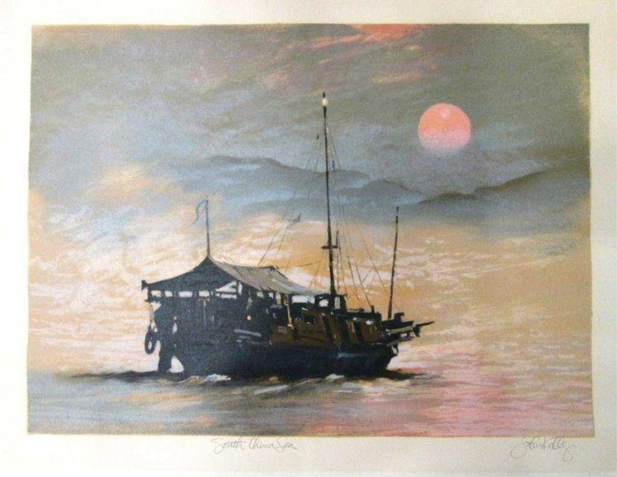 John Kelly - South China Sea - Limited Edition Lithograph
