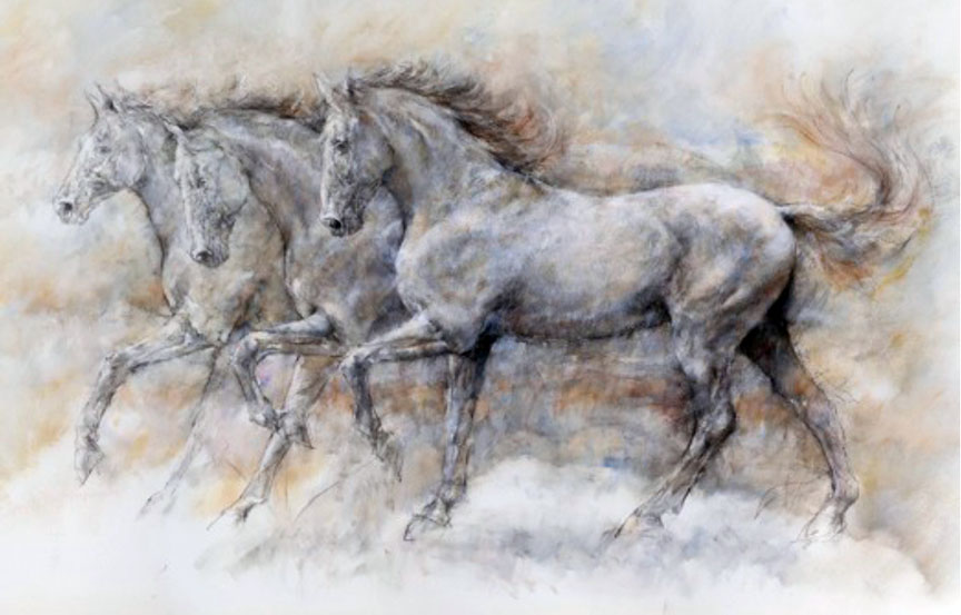 Gary Benfield - Spanish Horses - Limited Edition Giclee