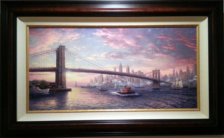 Thomas Kinkade - Spirit of New York - Limited Edition Offset Lithograph on Canvas