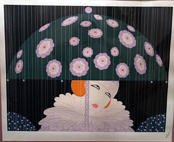  Erte - Spring Showers - Limited Edition Serigraph