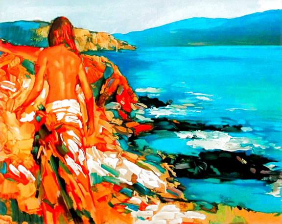 Nicola Simbari - St Kitts - Limited Edition Serigraph