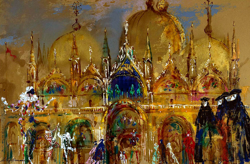 Leroy Neiman - St. Mark's Square - Limited Edition Serigraph