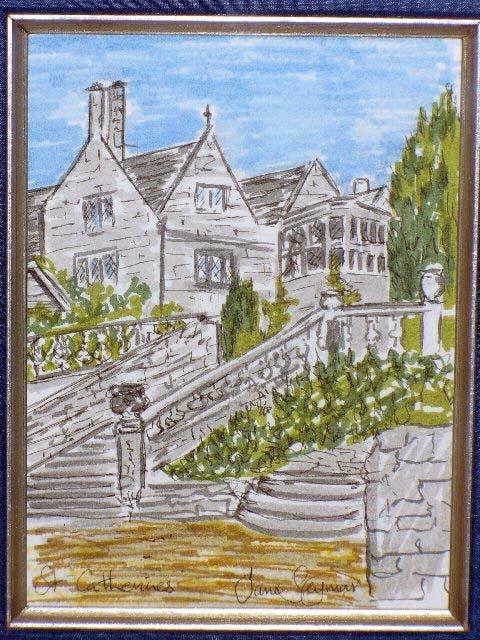 Jane Seymour - St. Catherine's - Original Painting - Watercolor