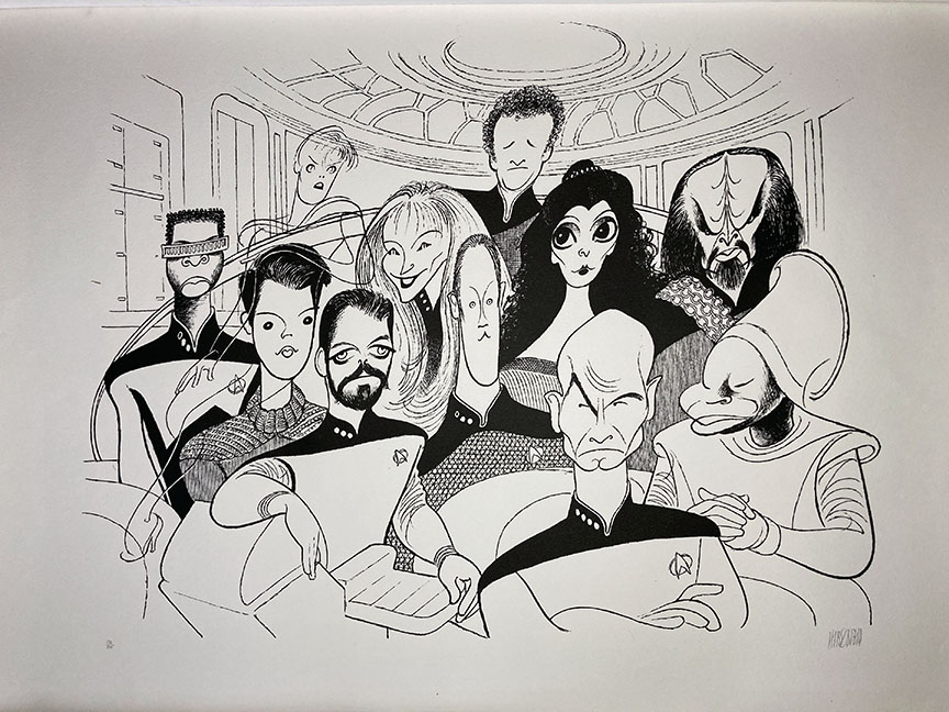 Al Hirschfeld - Star Trek - The Next Generation - Limited Edition Lithograph