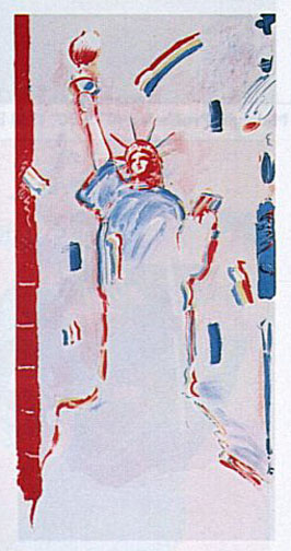 Peter Max - Statue Of Liberty - Limited Edition Mezzotint